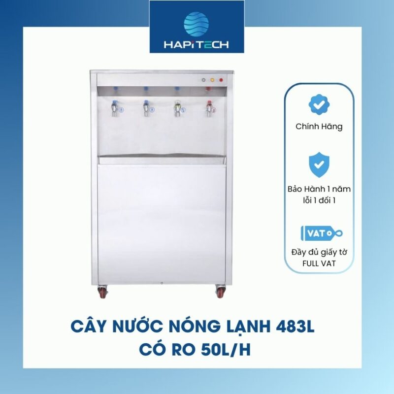 HPT-MTL-4830 Cây nước nóng lạnh 483L có RO 50L/h