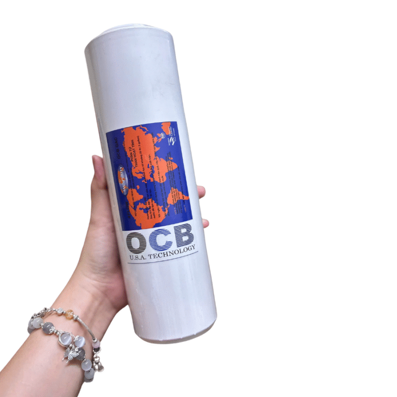 HPT-OCB10 Lõi lọc nước OCB 10 inch – Lõi than hoạt tính gáo dừa, khử mùi, hấp phụ chất độc hại - Ảnh 3