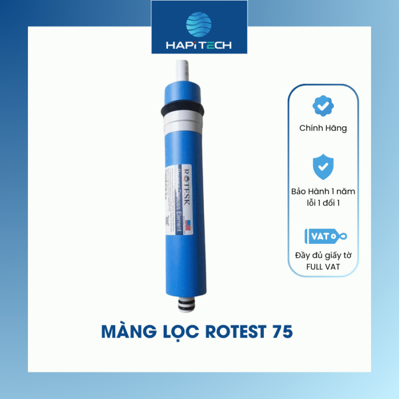 HPT-RT75 Màng lọc RO ROTEST 75 GPD Hiệu suất vượt trội, lọc nước tinh khiết tuyệt đối